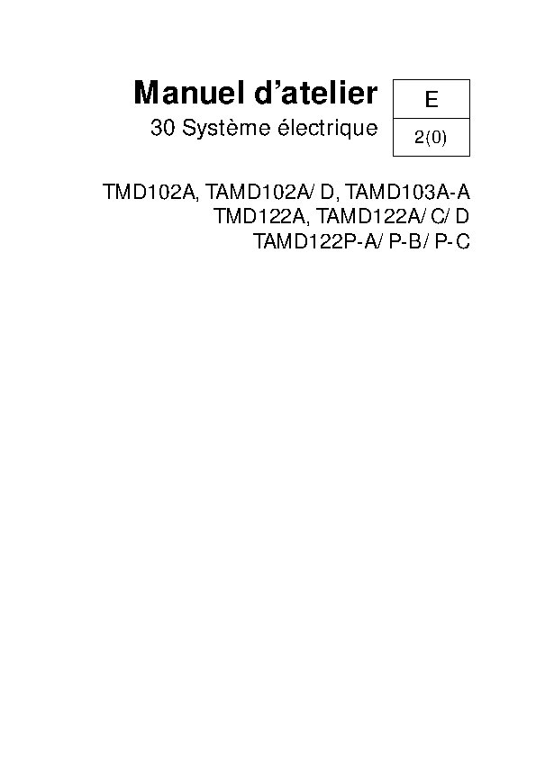 7743404 M.ATELIER D102-D122 Système Electrique